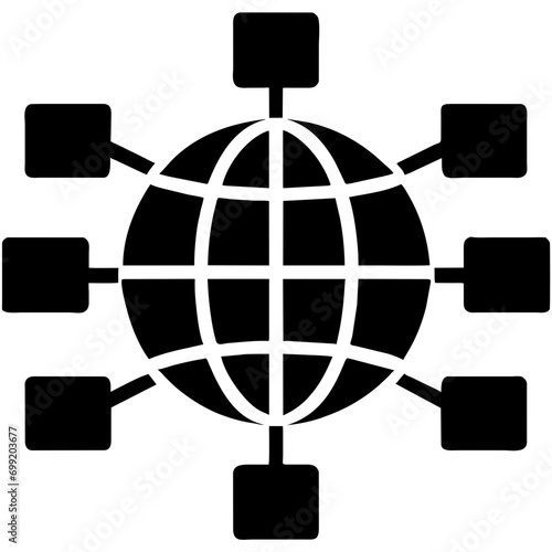Network protocol vektor icon illustation