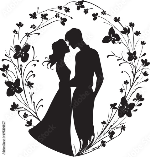 Rustic Reverie Wedding Couple Decorative Frame Fanciful Fusion Ornamental Bride and Groom Frame