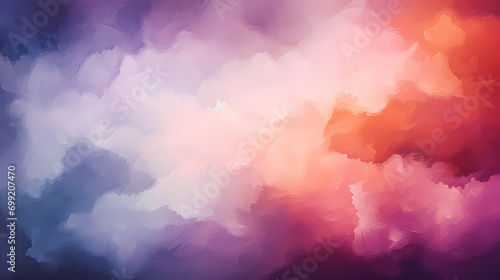 Abstract cloud wallpaper, watercolor poster web page PPT background, digital technology background © ting