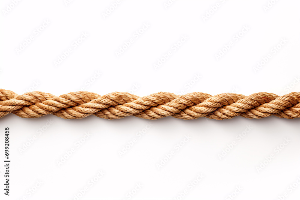 A length of cord disconnected against a plain setting.