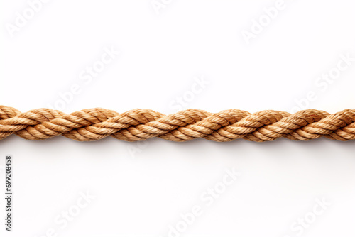 A length of cord disconnected against a plain setting.