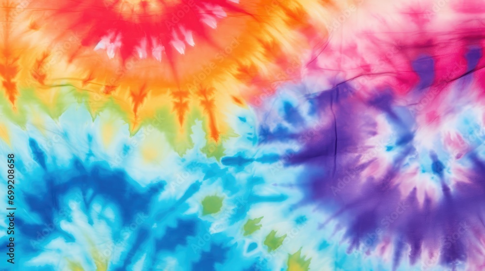 Abstract colourful tie dye textile texture background. Retro, hippie and boho style banner Abstract colourful tie dye textile texture background. Retro, hippie and boho style banner