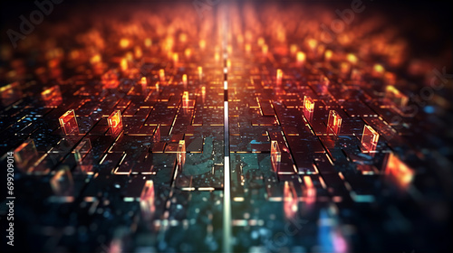 Digital Labyrinth: Navigating the Futuristic Blockchain Network