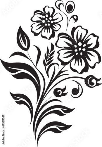 Cultural Radiance Ethnic Floral Logo Icon Folklore in Bloom Ethnic Floral Symbol Design © BABBAN