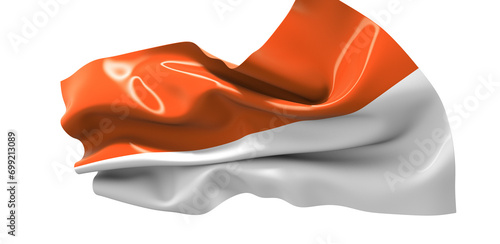 Waving flag of Poland. Inde...
