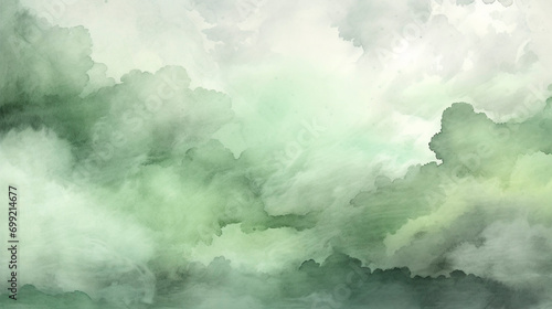 Watercolor Green Mist 