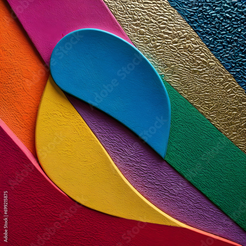 Focus on shapes, colors, and textures, transforming everyday objects into abstract art pieces. photo