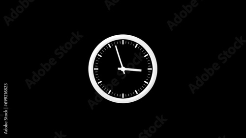 Wallpaper Mural Animated clock icon isolated on transparent background. 4k video animation	
 Torontodigital.ca