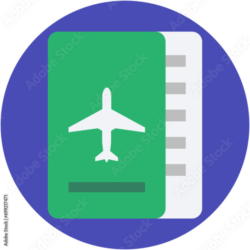 Air Ticket Vector Icon