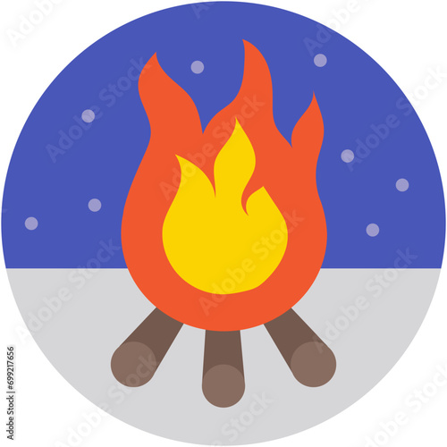Campfire Vector Icon