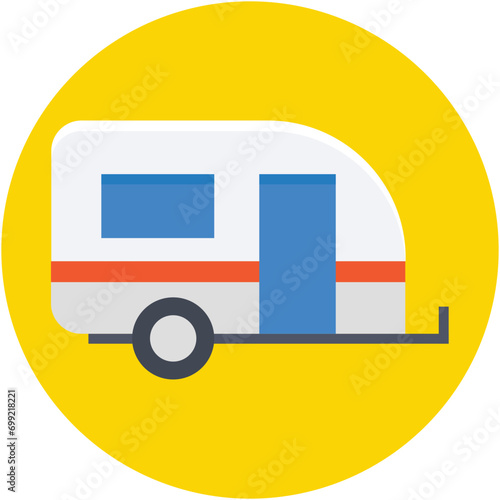 Caravan Vector Icon