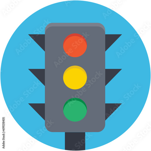 Traffic Lights Vector Icon