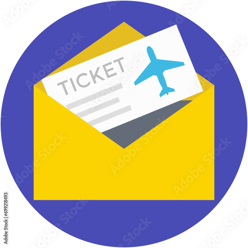 Air Ticket Vector Icon