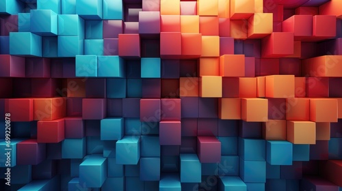 background. abstract background with cubes. abstract background of cubes