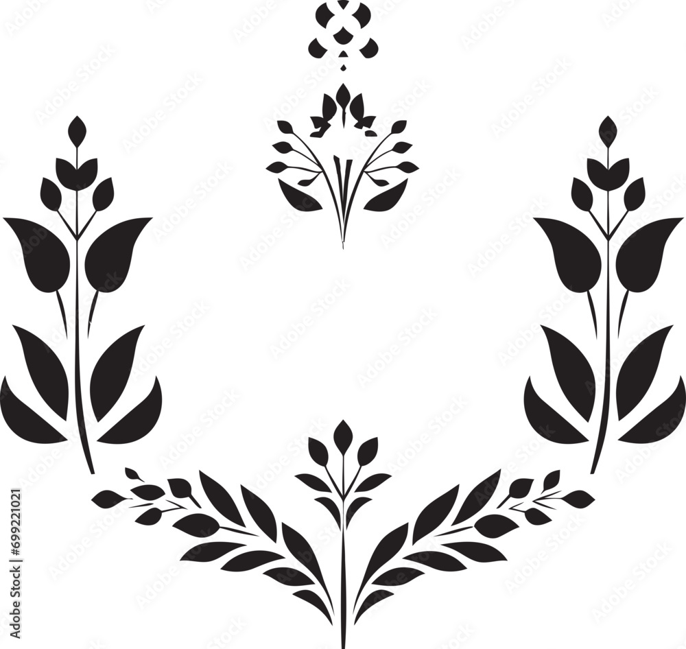Abstract Petal Array Black Tile Design Geometric Blossom Vector Floral Logo Abstract Petal Array Black Tile Design Geometric Blossom Vector Floral Logo