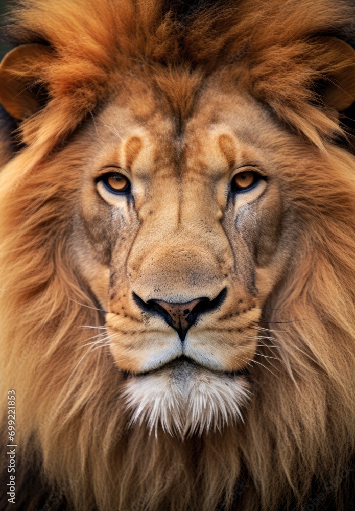 Portrait of a Beautiful lion