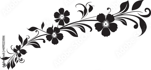 Noir Blossom Reverie Graphite Hand Drawn Logo Sketches Whimsical Inked Flora Moody Black Iconic Chronicles