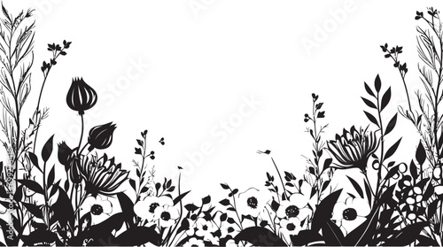 Fanciful Floral Whirl Iconic Logo Element Exquisite Floral Artistry Handcrafted Vector Design