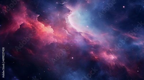 Purple colors of galaxy  supernova nebula background