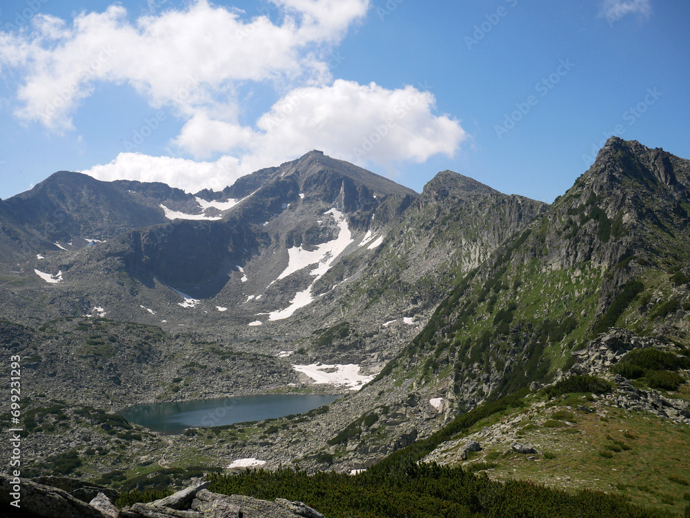 Musala - the highest peak in the Rila Mountains in Bulgaria