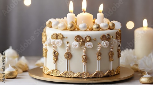 cake with candles