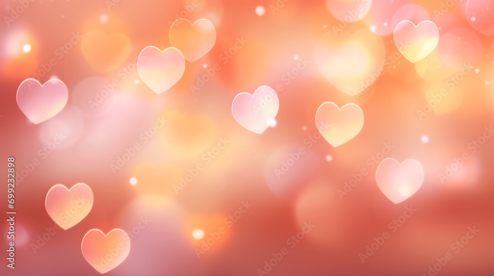 Abstract heart pink light or bokeh background. Valentine Day concept Abstract heart pink light or bokeh background. Valentine Day concept