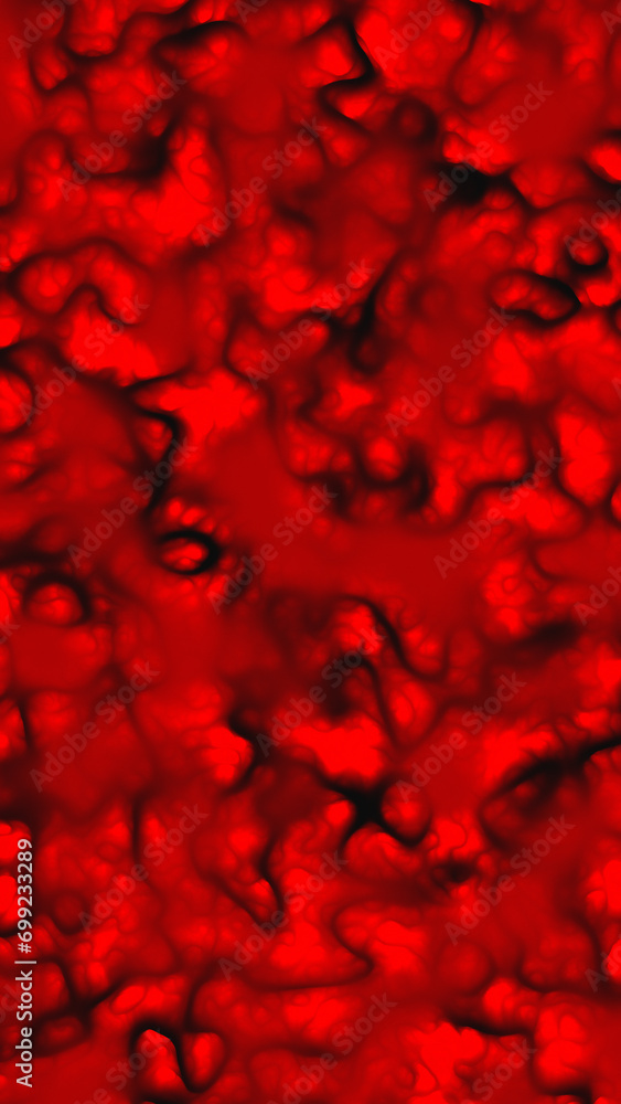 Abstract blood vessel on a red vertical illustration background.
