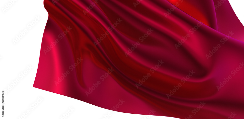 Smooth elegant purple cloth on grey background Smooth elegant purple cloth on grey background