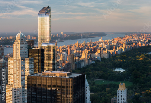 Blick vom Top of the Rock, One57 Tower, Rockefeller Center, Manhatten, New York City, New York, USA photo