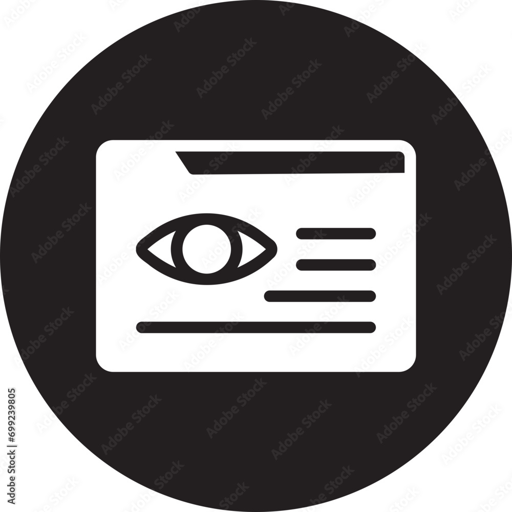 vision glyph icon vision glyph icon