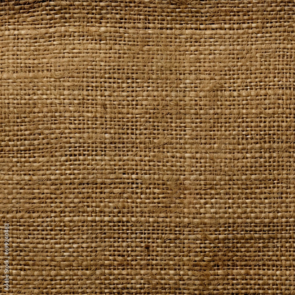 Jute hessian sackcloth canvas woven texture pattern background in light beige cream brown color blank empty Von siripak - Gen AI Jute hessian sackcloth canvas woven texture pattern background in light beige cream brown color blank empty Von siripak - Gen AI