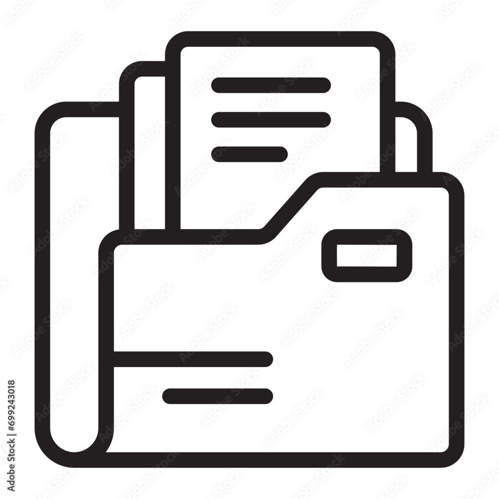 folder line icon folder line icon