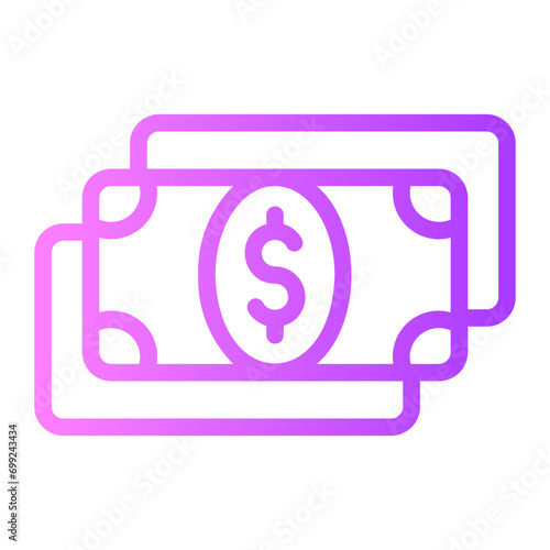 money gradient icon