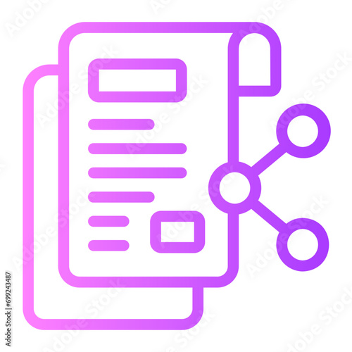 file sharing gradient icon