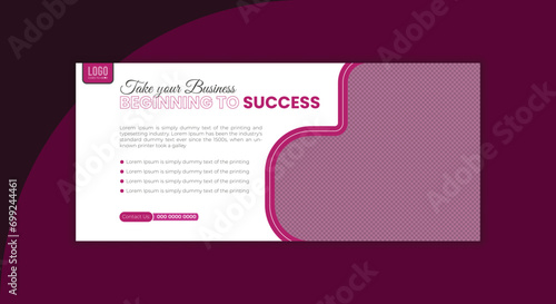 Creative Modern Professional Corporate Business Social Media Facebook Cover and Web Banner Template Design