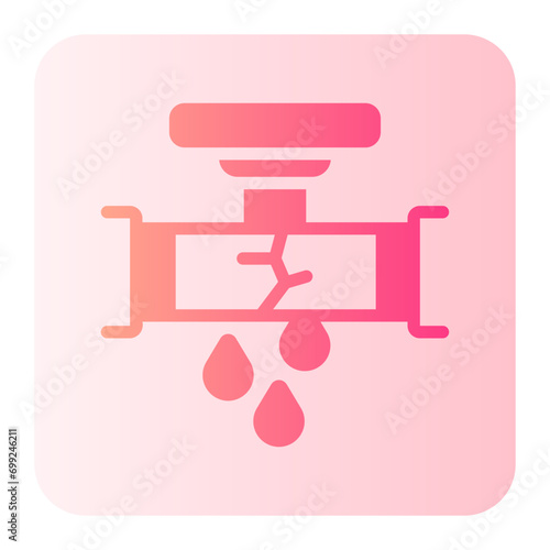 water leak gradient icon