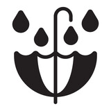 rainwater glyph icon