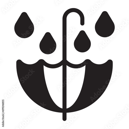 rainwater glyph icon