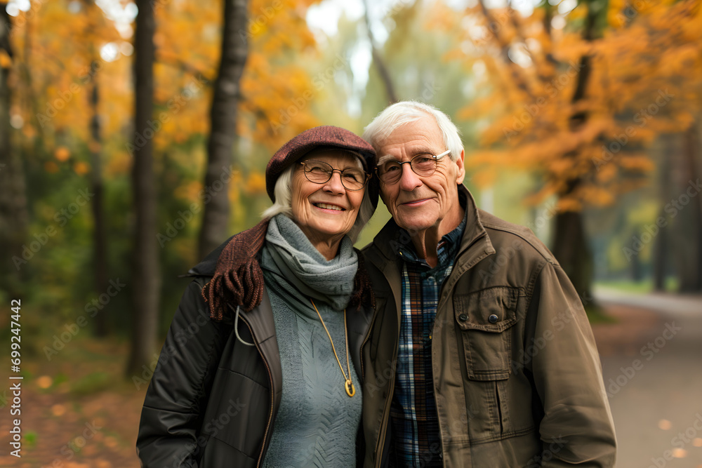 happy retired senior couple in the park enjoying retirement and an active healthy lifestyle happy retired senior couple in the park enjoying retirement and an active healthy lifestyle