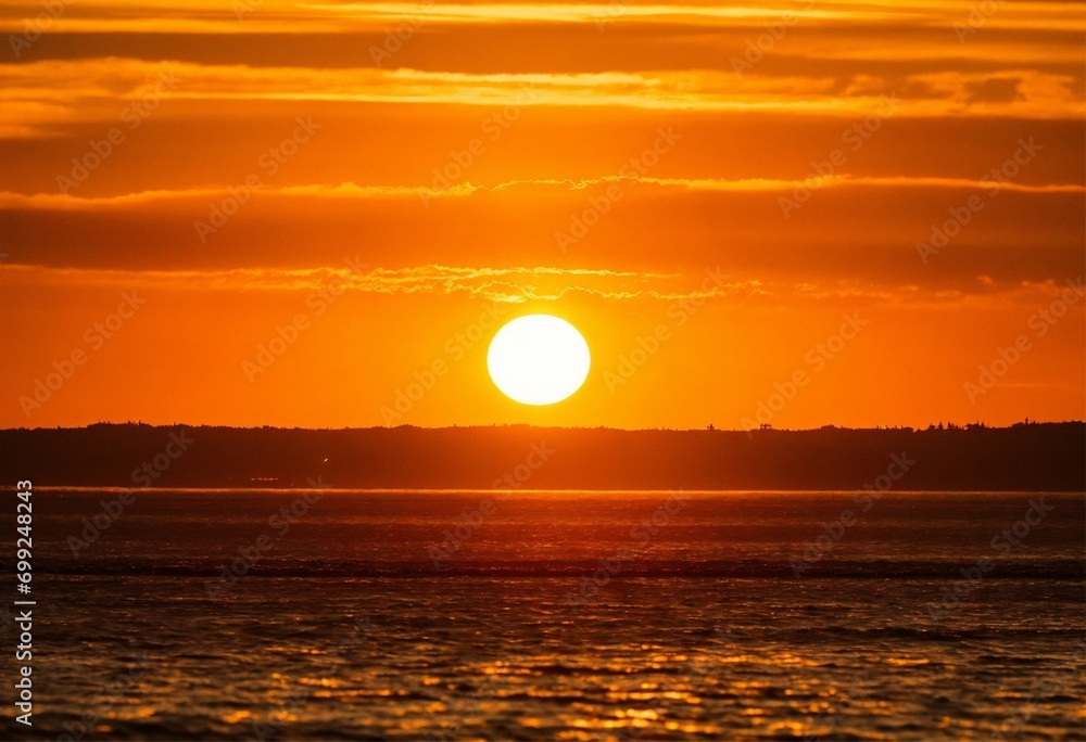 golden sunset. horizon. the sun is massive. super zoom in on the sun. focus on the sun