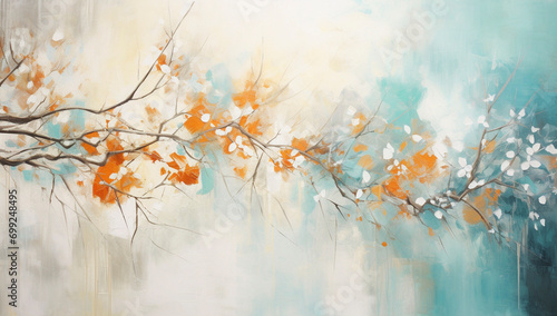 Abstract Floral Impressionism Artwork
