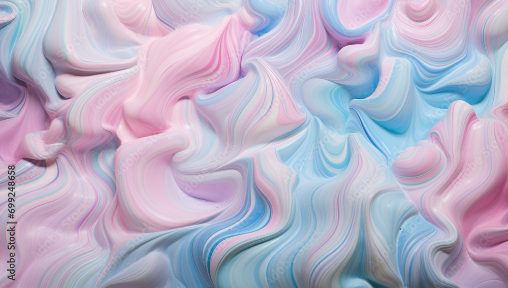 Obraz premium Pastel Textured cotton candy cream Background 