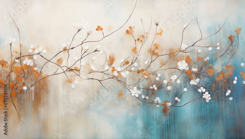 Abstract Floral Impressionism Artwork

