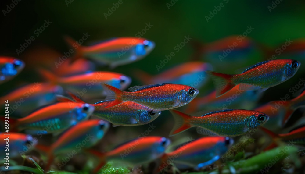 A vibrant underwater reef showcases the beauty of aquatic life generated by AI A vibrant underwater reef showcases the beauty of aquatic life generated by AI