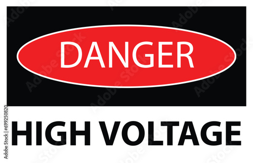 High Voltage sign | high voltage black sign | triangle sign