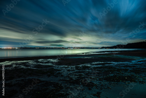 Witter Beach on Whidbey Island at Night photo