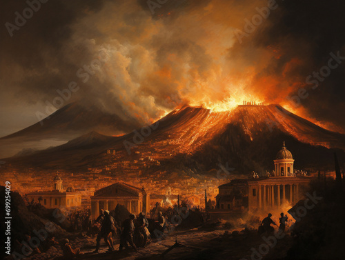 This filename does not provide visual details; it suggests a historical photo of Mount Vesuvius erupting. photo