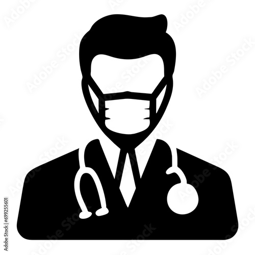 Dental hygienist vektor icon illustation