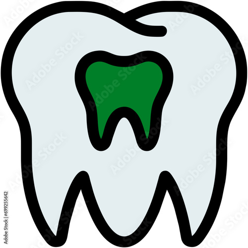 Tooth sensitivity vektor icon illustation