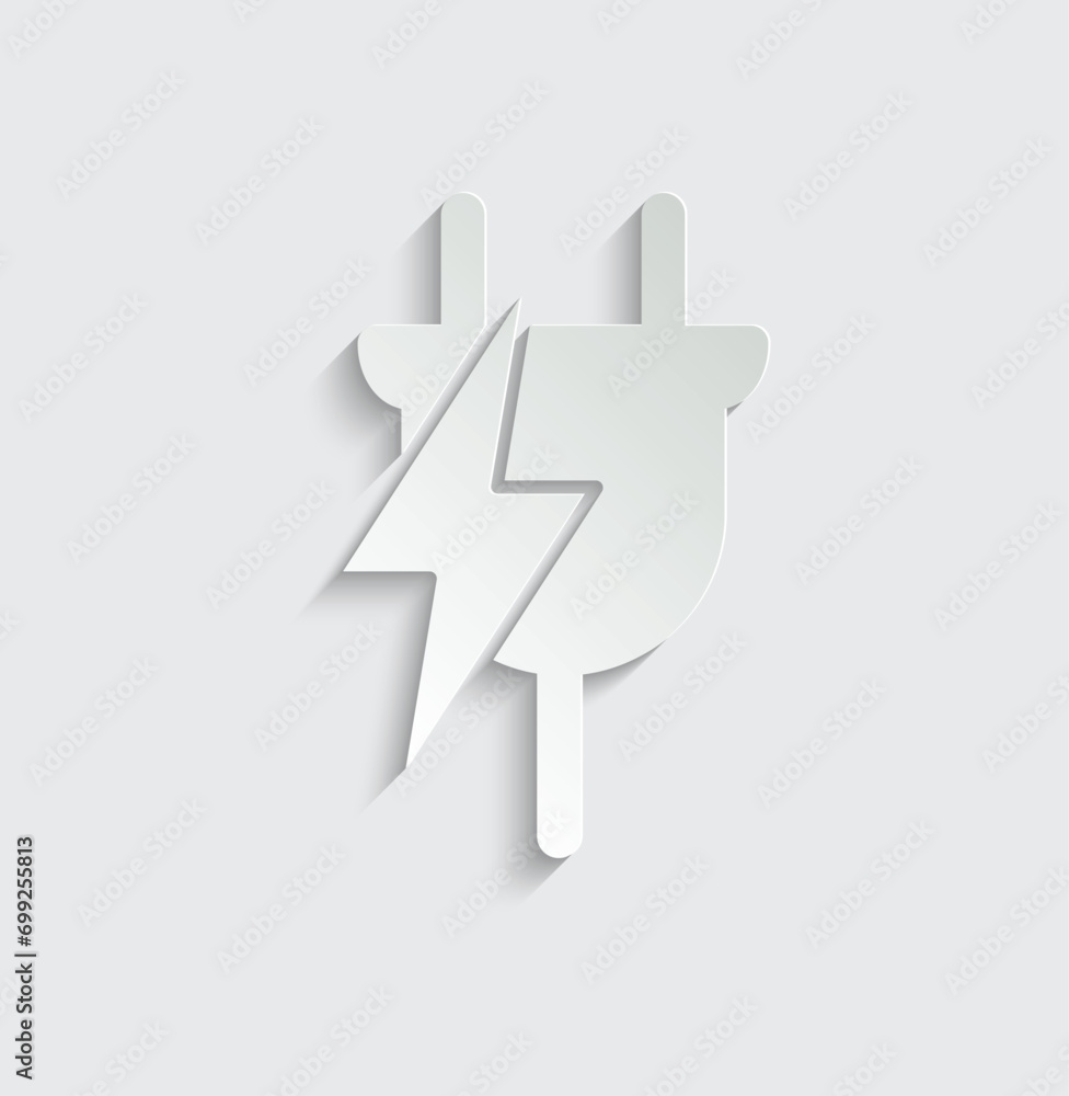 electric socket, plug icon icon vector dangerous sign electric socket, plug icon icon vector dangerous sign